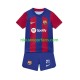 FC Barcelona Kind Shirt met Bedrukking Frenkie de Jong 21 Thuis 2023-2024 Korte Mouw