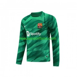 FC Barcelona Heren Shirt met Bedrukking Doelman Ter Stegen 1 Thuis 2023-2024 Lange Mouw