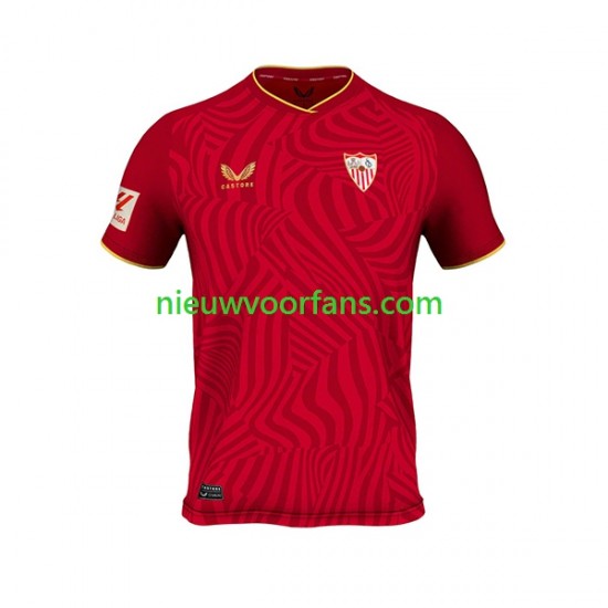 Sevilla FC Heren Shirt met Bedrukking Uit 2023-2024 Korte Mouw