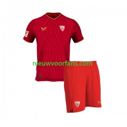 Sevilla FC Kind Shirt met Bedrukking Uit 2023-2024 Korte Mouw