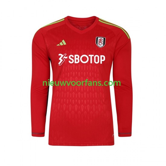 Fulham Heren Shirt met Bedrukking Doelman Thuis 2023-2024 Lange Mouw