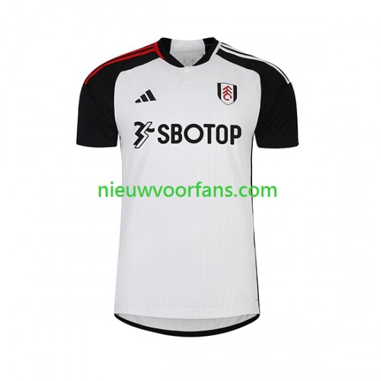 Fulham Heren Shirt met Bedrukking Thuis 2023-2024 Korte Mouw