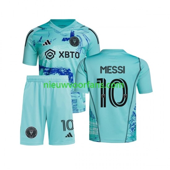 Inter Miami Kind Shirt met Bedrukking Lionel Messi 10 Special Thuis 2023-2024 Korte Mouw