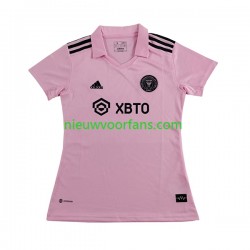 Inter Miami Dames Shirt met Bedrukking Thuis 2023-2024 Korte Mouw