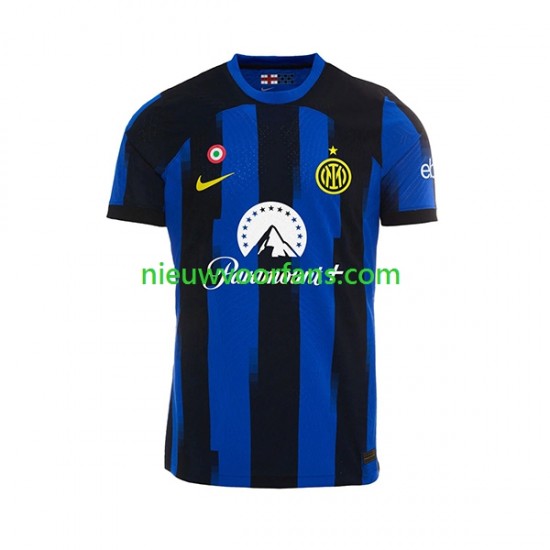 Inter Milan Heren Shirt met Bedrukking Thuis 2023-2024 Korte Mouw