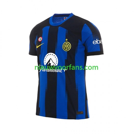 Inter Milan Heren Shirt met Bedrukking Thuis 2023-2024 Korte Mouw