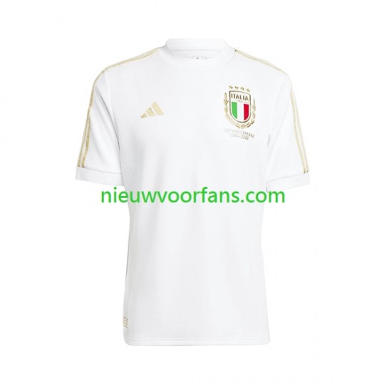 Italië Heren Shirt met Bedrukking Anniversary Thuis 2023 Korte Mouw