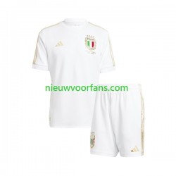 Italië Kind Shirt met Bedrukking Anniversary Thuis 2023 Korte Mouw