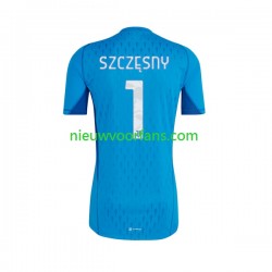 Juventus Heren Shirt met Bedrukking Doelman Wojciech Szczesny 1 Thuis 2023-2024 Korte Mouw