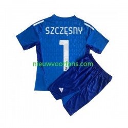 Juventus Kind Shirt met Bedrukking Doelman Wojciech Szczesny 1 Thuis 2023-2024 Korte Mouw