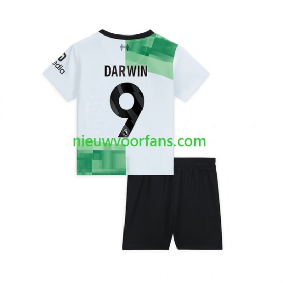 Liverpool Kind Shirt met Bedrukking Darwin Nunez 9 Uit 2023-2024 Korte Mouw