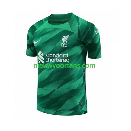 Liverpool Heren Shirt met Bedrukking Doelman Thuis 2023-2024 Korte Mouw