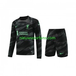 Liverpool Kind Shirt met Bedrukking Doelman Uit 2023-2024 Lange Mouw