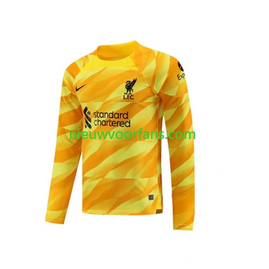Liverpool Heren Shirt met Bedrukking Doelman Derde 2023-2024 Lange Mouw