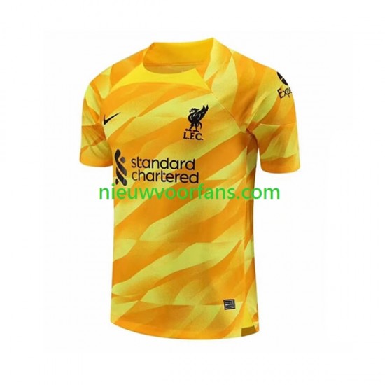 Liverpool Heren Shirt met Bedrukking Doelman Derde 2023-2024 Korte Mouw