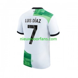Liverpool Heren Shirt met Bedrukking Luis Diaz 7 Uit 2023-2024 Korte Mouw