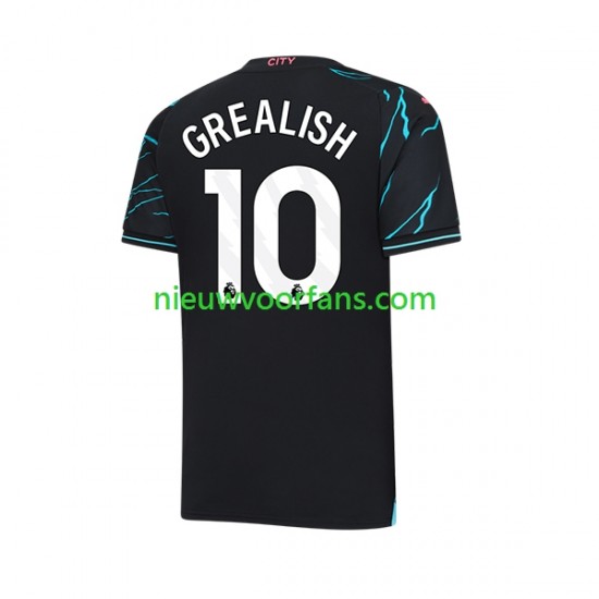 Manchester City Heren Shirt met Bedrukking Jack Grealish 10 Derde 2023-2024 Korte Mouw