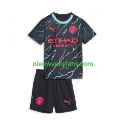 Manchester City Kind Shirt met Bedrukking Derde 2023-2024 Korte Mouw