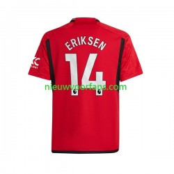 Manchester United Heren Shirt met Bedrukking Eriksen 14 Thuis 2023-2024 Korte Mouw