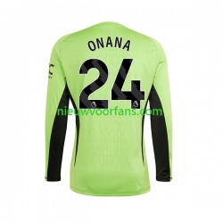 Manchester United Heren Shirt met Bedrukking Doelman Andre Onana 24 Thuis 2023-2024 Lange Mouw