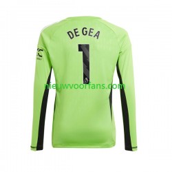 Manchester United Heren Shirt met Bedrukking Doelman De Gea 1 Thuis 2023-2024 Lange Mouw