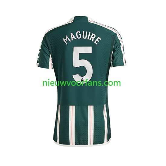 Manchester United Heren Shirt met Bedrukking Harry Maguire 5 Uit 2023-2024 Korte Mouw