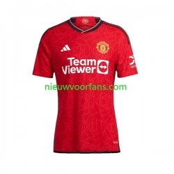 Manchester United Dames Shirt met Bedrukking Thuis 2023-2024 Korte Mouw
