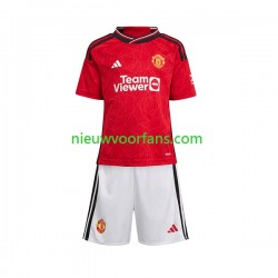 Manchester United Kind Shirt met Bedrukking Thuis 2023-2024 Korte Mouw