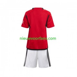 Manchester United Kind Shirt met Bedrukking Thuis 2023-2024 Korte Mouw