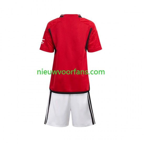 Manchester United Kind Shirt met Bedrukking Thuis 2023-2024 Korte Mouw