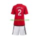 Manchester United Kind Shirt met Bedrukking Lindelof 2 Thuis 2023-2024 Korte Mouw