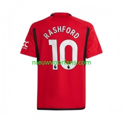 Manchester United Heren Shirt met Bedrukking Marcus Rashford 10 Thuis 2023-2024 Korte Mouw