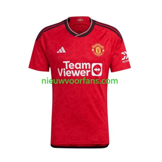 Manchester United Heren Shirt met Bedrukking Marcus Rashford 10 Thuis 2023-2024 Korte Mouw