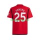 Manchester United Heren Shirt met Bedrukking Sancho 25 Thuis 2023-2024 Korte Mouw