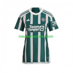 Manchester United Dames Shirt met Bedrukking Uit 2023-2024 Korte Mouw