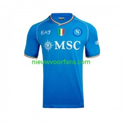 Napoli Heren Shirt met Bedrukking Thuis 2023-2024 Korte Mouw