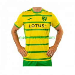 Norwich City Heren Shirt met Bedrukking Thuis 2023-2024 Korte Mouw