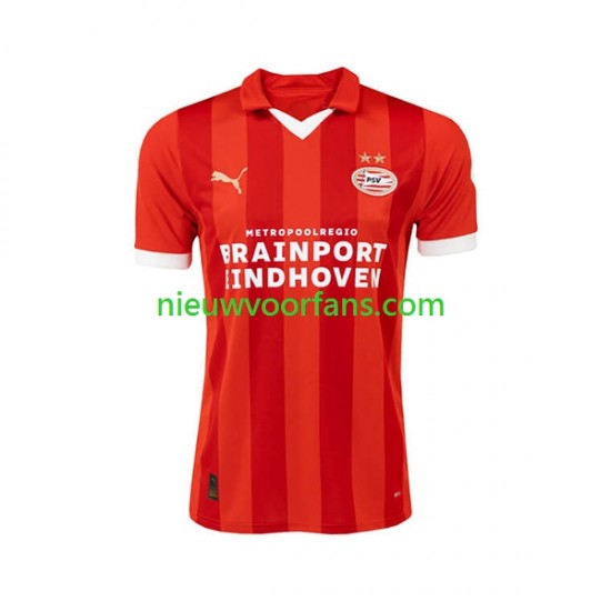 PSV Eindhoven Heren Shirt met Bedrukking Thuis 2023-2024 Korte Mouw