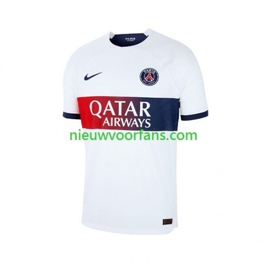 Paris Saint-Germain Heren Shirt met Bedrukking Uit 2023-2024 Korte Mouw