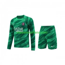 Paris Saint-Germain Kind Shirt met Bedrukking Doelman Thuis 2023-2024 Lange Mouw