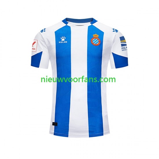 RCD Espanyol Heren Shirt met Bedrukking Thuis 2023-2024 Korte Mouw