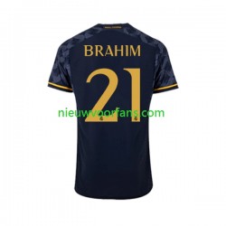 Real Madrid Heren Shirt met Bedrukking Brahim Diaz 21 Uit 2023-2024 Korte Mouw