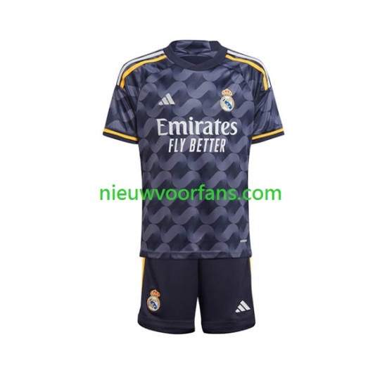 Real Madrid Kind Shirt met Bedrukking Uit 2023-2024 Korte Mouw