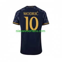 Real Madrid Heren Shirt met Bedrukking Modrić Luka 10 Uit 2023-2024 Korte Mouw