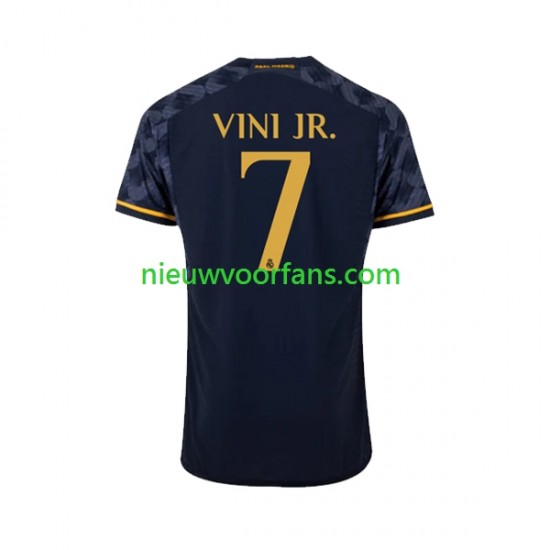 Real Madrid Heren Shirt met Bedrukking Vinicius Junior 7 Uit 2023-2024 Korte Mouw