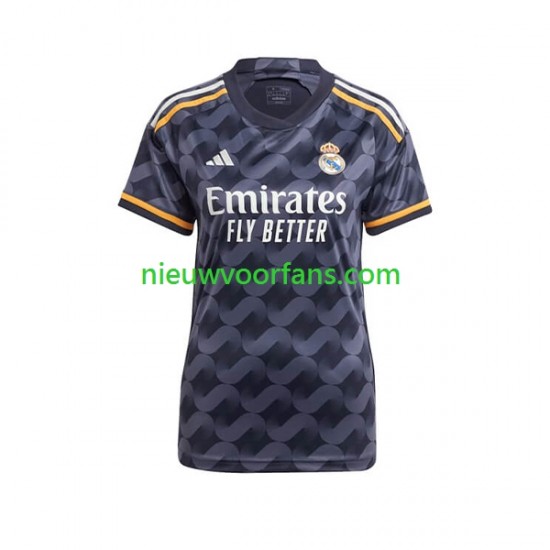 Real Madrid Dames Shirt met Bedrukking Uit 2023-2024 Korte Mouw