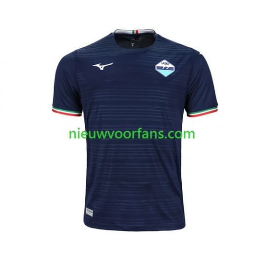 SS Lazio Heren Shirt met Bedrukking Uit 2023-2024 Korte Mouw