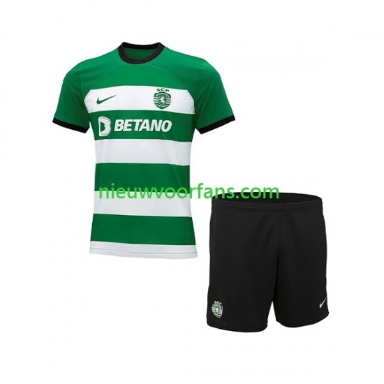 Sporting CP Kind Shirt met Bedrukking Thuis 2023-2024 Korte Mouw