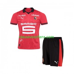 Stade Rennais Kind Shirt met Bedrukking Thuis 2023-2024 Korte Mouw