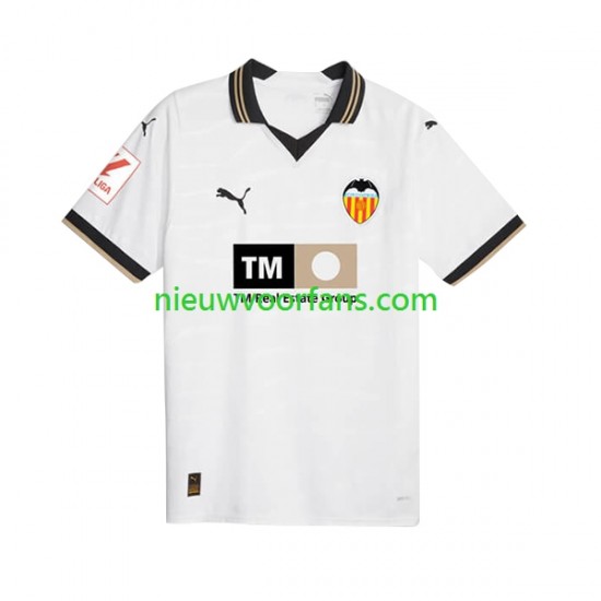 Valencia CF Heren Shirt met Bedrukking Thuis 2023-2024 Korte Mouw